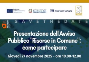Scopri di più sull'articolo Avviso Pubblico “Risorse in Comune”