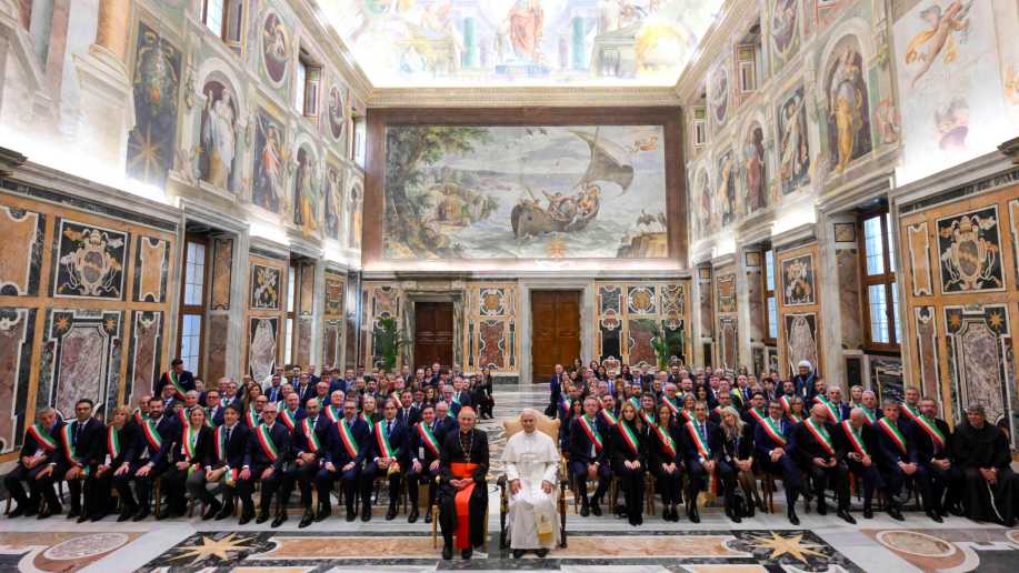 Al momento stai visualizzando L’Anci in udienza da Papa Leone XIV