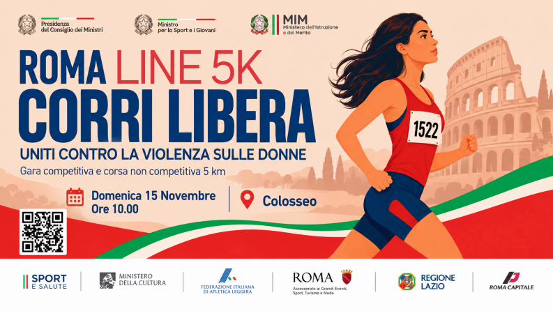 Al momento stai visualizzando “Corri Libera”, il 15 novembre a Roma una 5km per la Giornata contro la violenza sulle donne